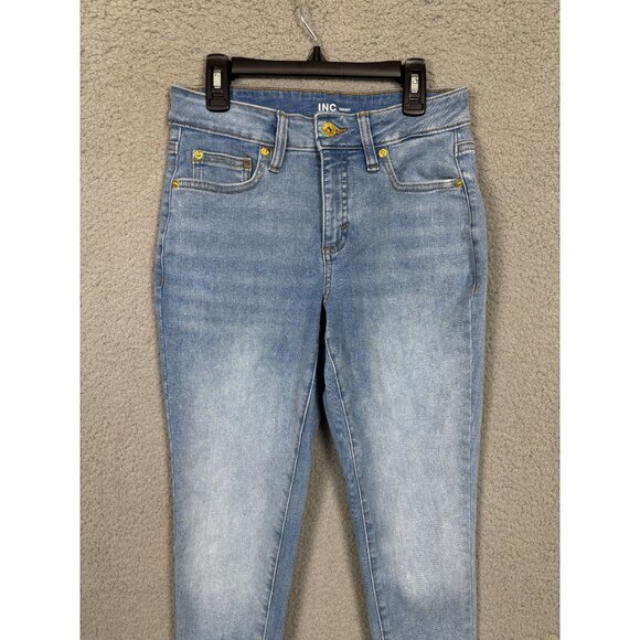 I.n.c. International Concepts Women's Mid Rise Skinny Jeans Size 4 Blue NWOT's - Picture 2 of 7